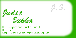 judit supka business card